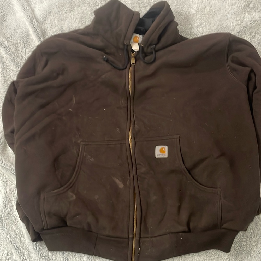 Carhartt zip up hoody.Heavy lined good work hoody.Size 2xl